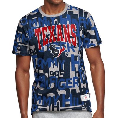 Men's Tommy Hilfiger Navy Houston Texans All Over Print T-Shirt