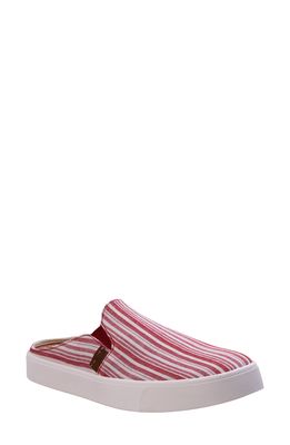Revitalign Orthotic Canvas Mule in Red Stripe