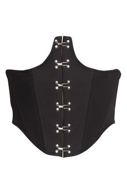 Dion Lee Stretch Cotton Corset in Black