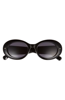CHIARA FERRAGNI 50mm Round Sunglasses in Black/Grey