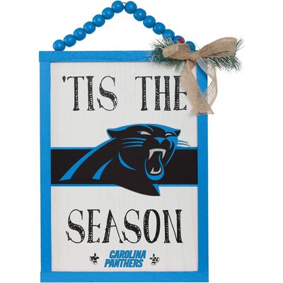 FOCO Carolina Panthers 'Tis the Season Sign in Blue
