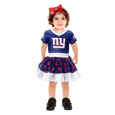 JERRY LEIGH Girls Toddler Royal New York Giants Tutu Tailgate Game Day V-Neck Costume