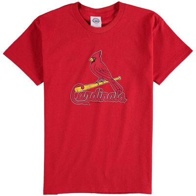 SOFT AS A GRAPE St. Louis Cardinals Youth Distressed Logo T-Shirt - Red