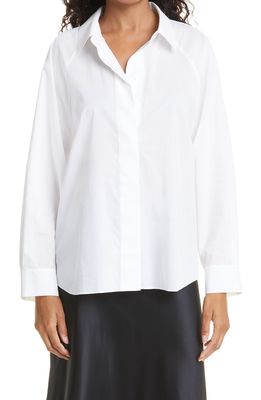 Careste Melissa Long Sleeve Cotton Top in White