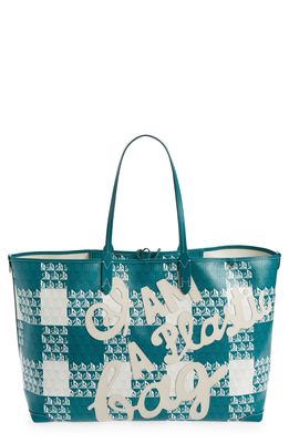 Anya Hindmarch I Am a Plastic Bag Extra Large Tote in Viridian
