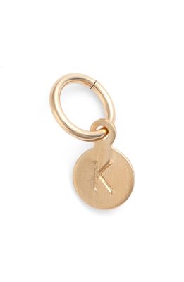 Nashelle Tiny Initial 14k-Gold Fill Coin Charm in 14K Gold Fill K