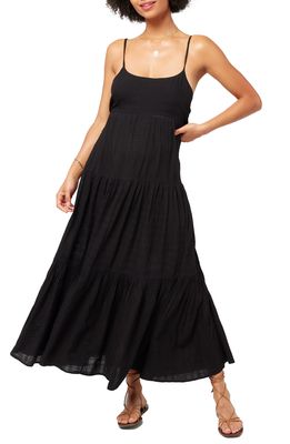 L Space Santorini Cover-Up Maxi Dress in Black
