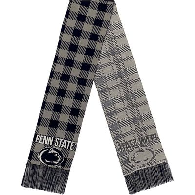FOCO Penn State Nittany Lions Plaid Color Block Scarf in Navy