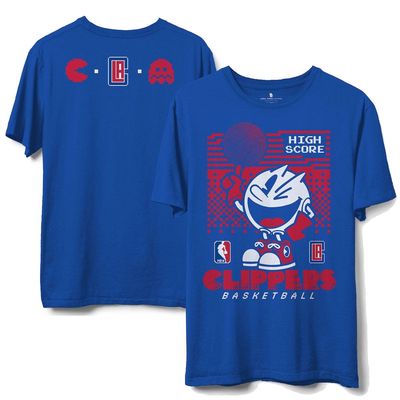 Men's Junk Food Royal LA Clippers NBA x Pac Man High Score T-Shirt