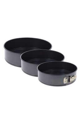 DE BUYER Set of Three Springform Pans in Black