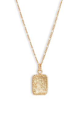 Crisobela Jewelry Rectangulo Mini Pendant Necklace in Gold