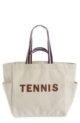 Anya Hindmarch Tennis Canvas Tote in Natural