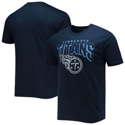 Men's Junk Food Navy Tennessee Titans Bold Logo T-Shirt