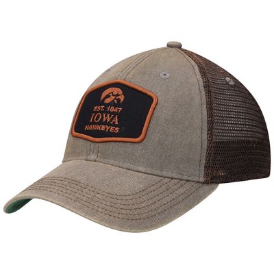 LEGACY ATHLETIC Men's Gray Iowa Hawkeyes Legacy Practice Old Favorite Trucker Snapback Hat