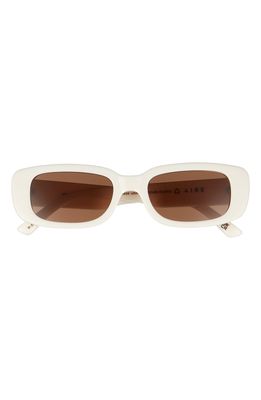 AIRE Ceres 51mm Rectangular Sunglasses in Ivory /Hazel Tint