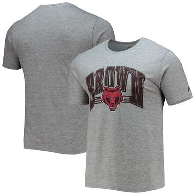 Men's League Collegiate Wear Heathered Gray Brown Bears Upperclassman Reclaim Recycled Jersey T-Shirt in Heather Gray