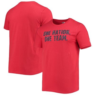 5TH AND OCEAN BY NEW ERA Men's 5th & Ocean by New Era Red USMNT Heavy Jersey Crew T-Shirt