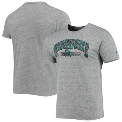 Men's League Collegiate Wear Heathered Gray Michigan State Spartans Upperclassman Reclaim Recycled Jersey T-Shirt in Heather Gray