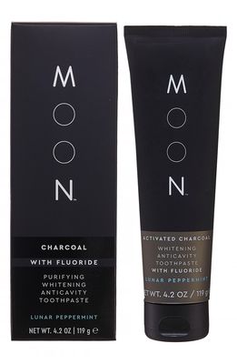 Moon Lunar Peppermint Charcoal with Fluoride Whitening Toothpaste