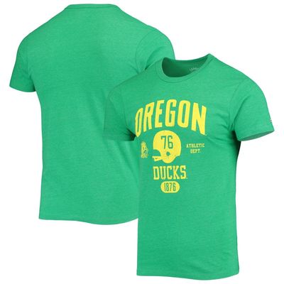 Men's League Collegiate Wear Heathered Green Oregon Ducks Football Locker Victory Falls Tri-Blend T-Shirt in Heather Green