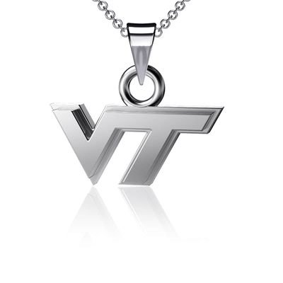 Women's Dayna Designs Virginia Tech Hokies Pendant Necklace in Silver