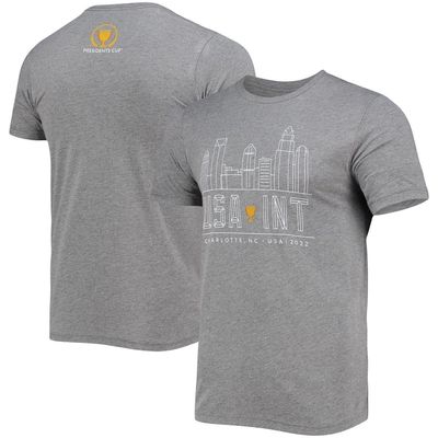 Men's Ahead Heathered Gray 2022 Presidents Cup City Scape Event Tri-Blend T-Shirt in Heather Gray