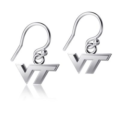 DAYNA DESIGNS Virginia Tech Hokies Silver Dangle Earrings