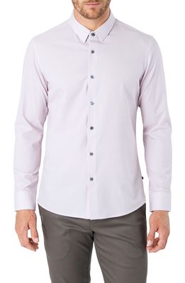 7 Diamonds In My Feelings Slim Fit Button-Up Performance Shirt in Dusty Rose