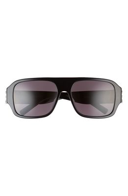 Givenchy Shield Sunglasses in Shiny Black /Smoke