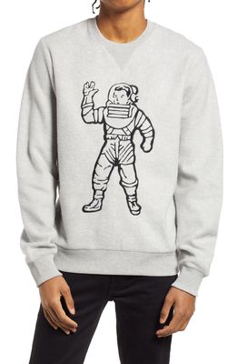 Billionaire Boys Club BB Astronaut Graphic Sweatshirt in Heather Grey