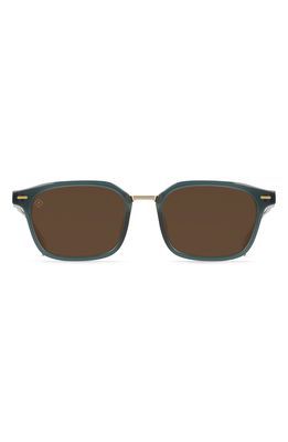 RAEN Bastien 53mm Polarized Rectangle Sunglasses in Cirus/Vibrant Brown Polar