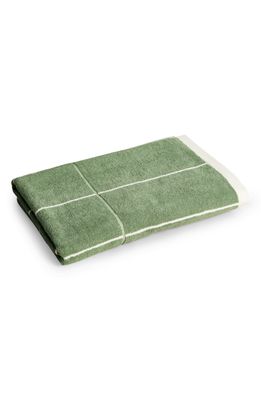 BAINA Miles Organic Cotton Bath Sheet in Green