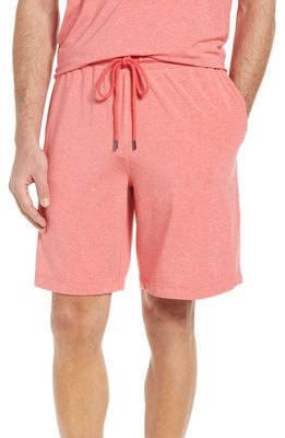 Daniel Buchler Marled Pajama Shorts in Red