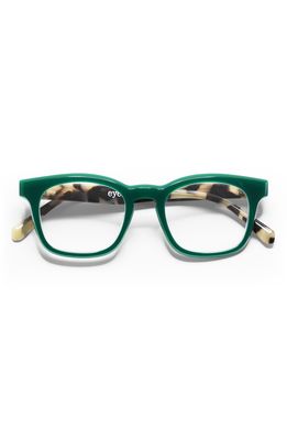 eyebobs Humble Narrator 50mm Reading Glasses in Green/Multi /Clear