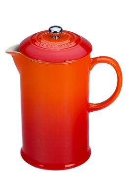 Le Creuset Stoneware French Press in Flame