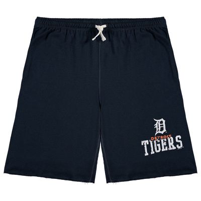 PROFILE Men's Navy Detroit Tigers Big & Tall French Terry Shorts