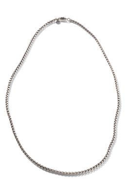 John Hardy Naga Box Chain Necklace in Silver