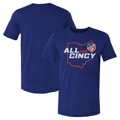 500 LEVEL Men's Blue FC Cincinnati All For Cincy T-Shirt