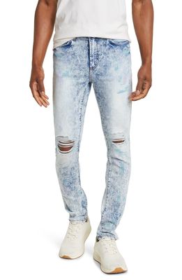 Monfrere Greyson Ripped Paint Splatter Stretch Skinny Jeans in Soho Hendrix
