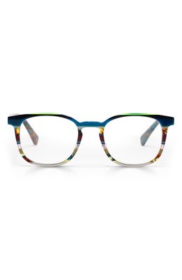 eyebobs Boardroom 50mm Reading Glasses in Teal Multi/Clear