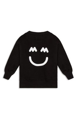 Miles and Milan The Happy MM Graphic Sweatshirt in Black