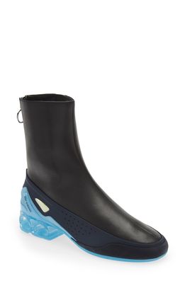 Raf Simons Runner Cycloid-4 Sneaker Boot in Black Aqua