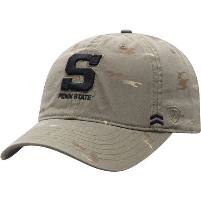 Men's Top of the World Olive Penn State Nittany Lions OHT Military Appreciation Ghost Adjustable Hat