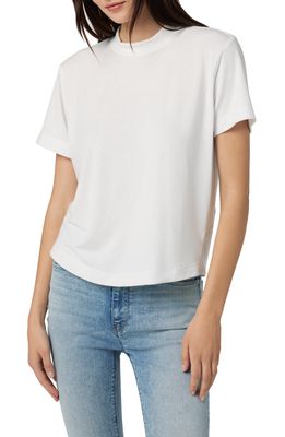 Hudson Jeans Crewneck Knot Open Back T-Shirt in White