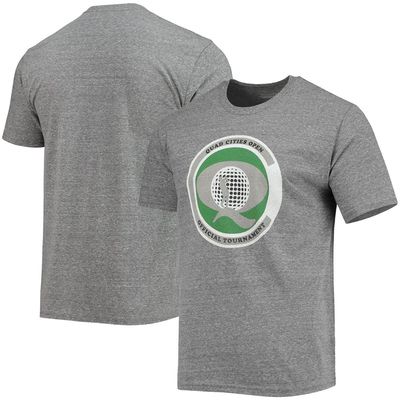 Men's Blue 84 Heathered Gray John Deere Classic Heritage Collection Quad Cities Open Tri-Blend T-Shirt in Heather Gray