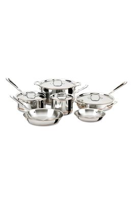 All-Clad Copper Core 10-Piece Cookware Set in Stainless Steel