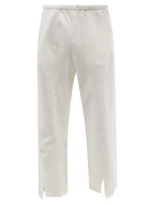 Kuro - Split-cuff Cotton-jersey Track Pants - Mens - White