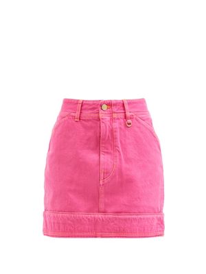 Jacquemus - Jupe De Nimes Denim Mini Skirt - Womens - Pink