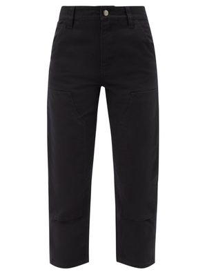 Wardrobe. nyc - X Carhartt Wip Cropped Organic-cotton Trousers - Womens - Black