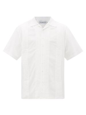 S.s. Daley - Rafe Pintucked Cotton-voile Shirt - Mens - White